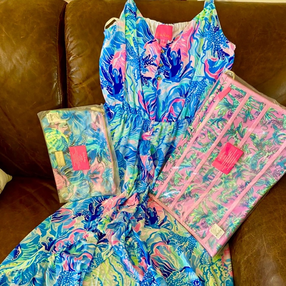 Lilly Pulitzer Mareena Maxi Dress PLUS 2 bonuses!